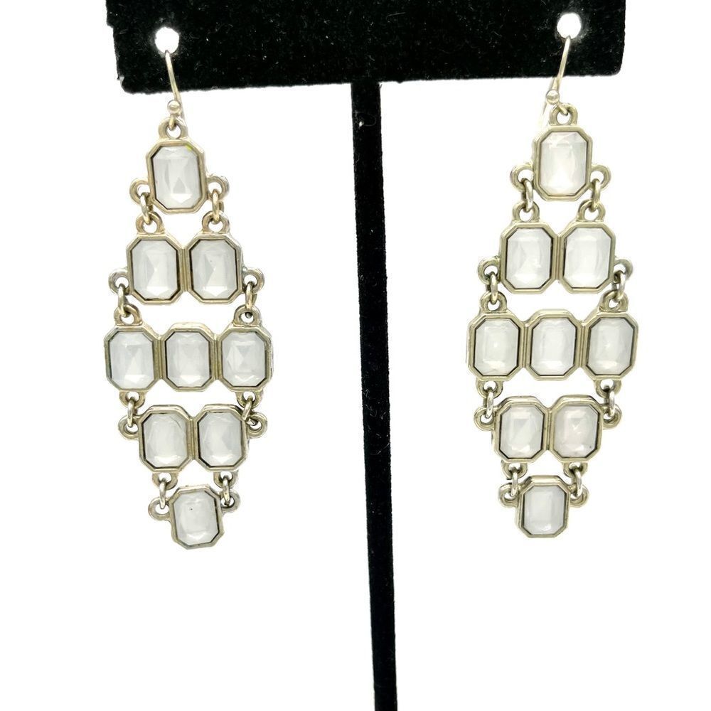 Chandelier Glass Crystals Dangle Earrings